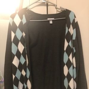 Blue and Grey Cardigan